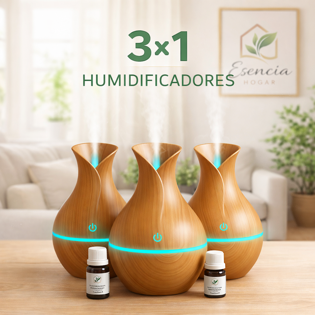 PROMO 3X1 HUMIFICADORES + ESENCIAS Y FILTROS DE REGALO (HASTA AGOTAR STOCK)